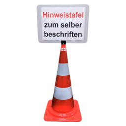 Mobiler Signalständer für individuelle Beschriftungen auf A3 Folien