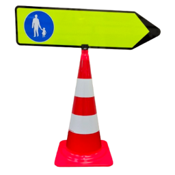 Fussgänger-Wegweiser zu Besucherführung