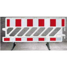 Absperrgitter aus Kunststoff weiss R2, 200 x 105 x 5 cm