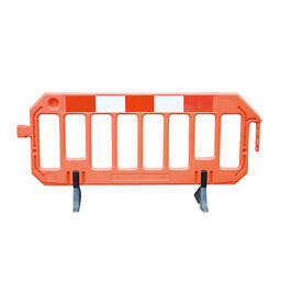 Absperrgitter aus Kunststoff orange R1, 200 x 100 x 5 cm