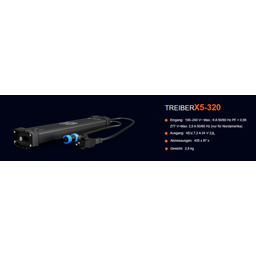 MC, 230 Volt Netzgerät X5 zu unseren mobilen Beleuchtungseinheiten