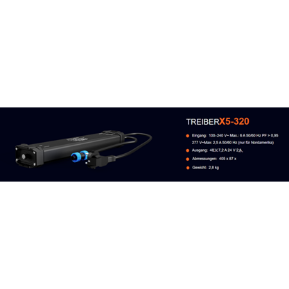 MC, 230 Volt Netzgerät X5 zu unseren mobilen Beleuchtungseinheiten