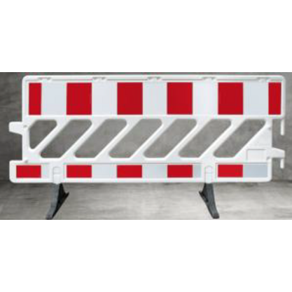 Absperrgitter aus Kunststoff weiss R2, 200 x 105 x 5 cm