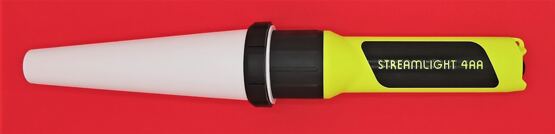 Streamlight 4AA Propolymer, Stablampe gelb mit Leuchtkegel weiss
