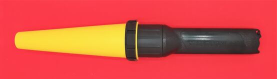Streamlight 4AA Propolymer, Stablampe schwarz mit Leuchtkegel gelb