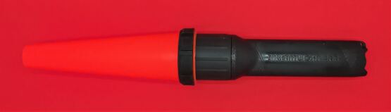 Streamlight 4AA Propolymer, Stablampe schwarz mit Leuchtkegel rot